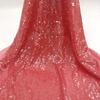 Tessuto di Pizzo Ricamato Full Paillettes Lucide Multicolore Materiale da Cucito Fai da Te per Abito da Sposa Tessuto Decorativo per Abbigliamento