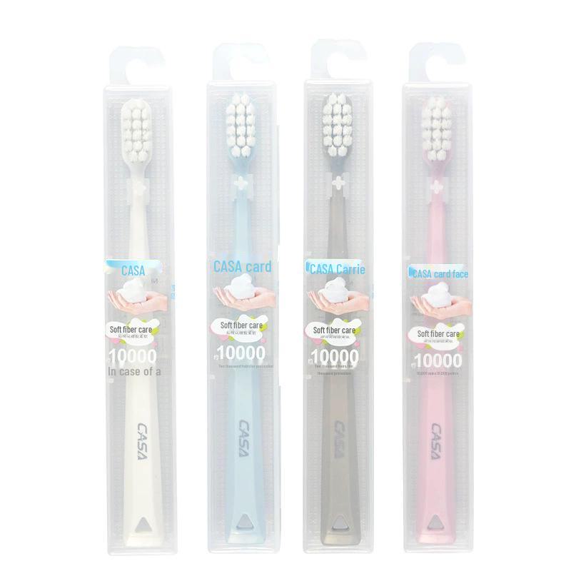 Brosse à dents à poils durs pour hommes pour l'élimination de la fumée et des taches, emballée individuellement pour un usage domestique