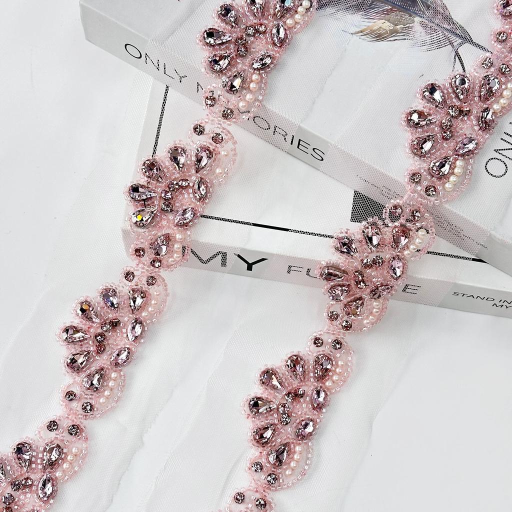 Solid Color Computer Nail Drill Lace Stage Clothes Curtains Clothing Headgear Decorative Cloth Stickers