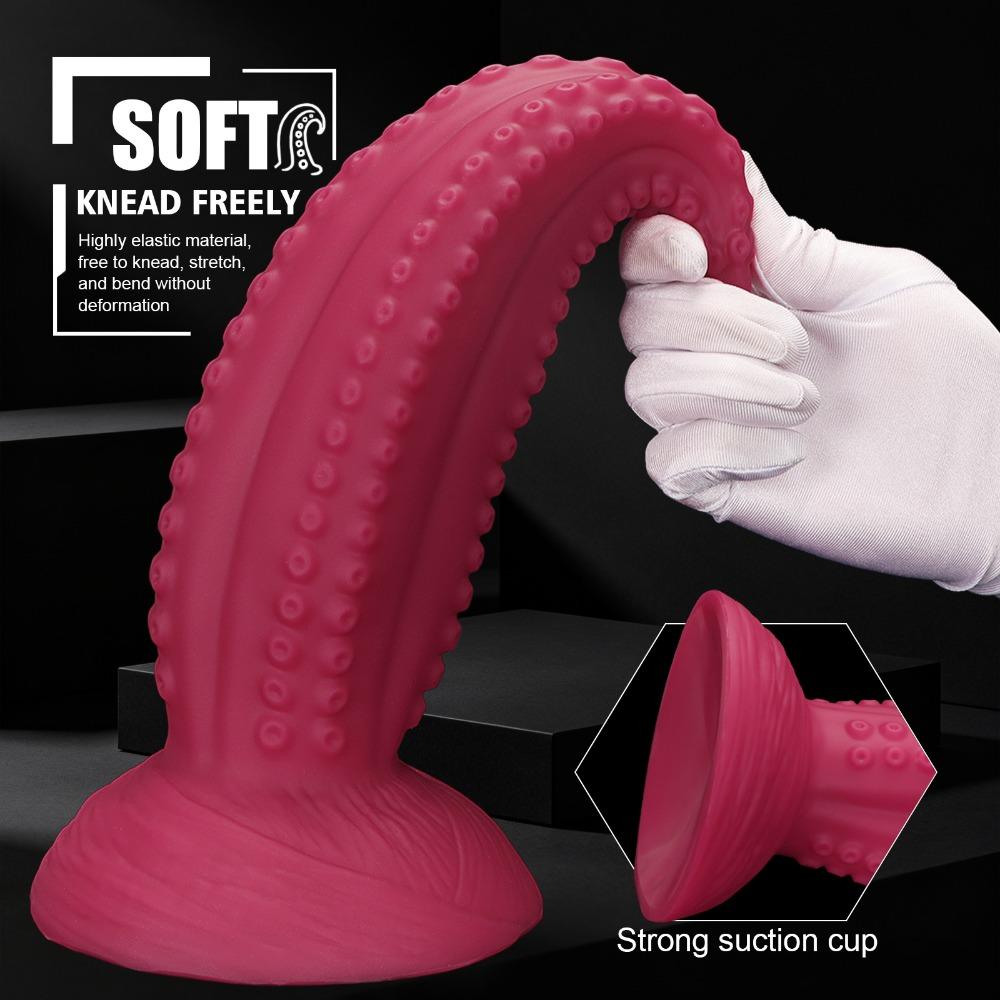 Extra Large Tentacle Silicone Prostate Massager, Flexible Fantasy Anal Plug for Men Adult G-Spot Stimulation, Sex Toys for Unisex Butt Plug