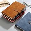 A5 Notepad Notebook Gift Set with U-Shaped Buckle, Leather Surface, Custom Logo for Business Meetings