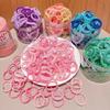 50-Piece Set: Lace Children's Thumb Rings & Ponytail Holders - Gentle On Hair, New Style Rubber Bands