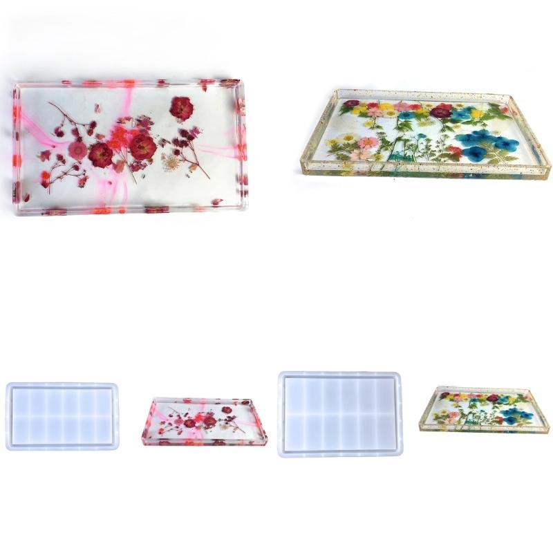 Formă versatilă din silicon pentru realizarea tăvilor de organizare de birou Matră pentru realizarea unei tăvi de depozitare dreptunghiulare multifuncționale