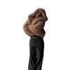 European and American fox fur coat women's autumn and winter hooded fur coat short Ins wind imitation fur coat