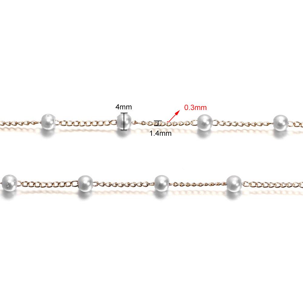 

Жемчужная цепочка DIY аксессуары: Серьги, Ожерелья, Браслеты, Цепочки для свитеров, Головные уборы