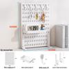 Pegboard Desktop Vertical Storage Rack - No-Punch Student & Office Shelf