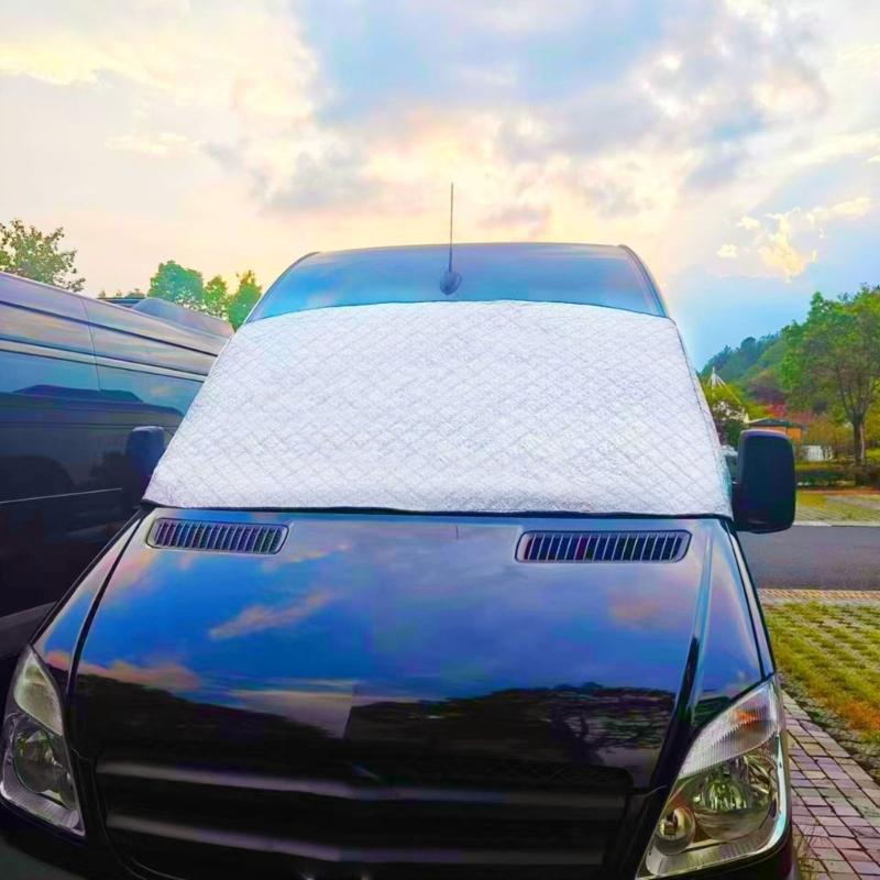 Motorhome Window Protector Aluminum Foil Sunshield Customized For Sprinter 515 Weatherproof Design Heat Reflection Snow