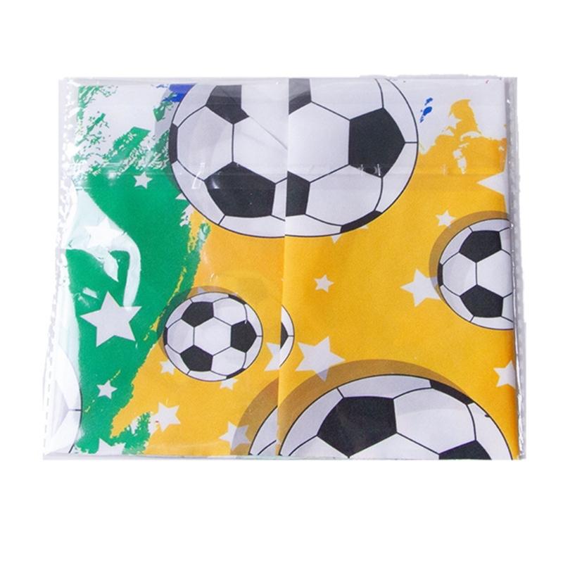 Football Theme Pet Bandanas Scarf Breathable Fabric Dog Cloth With Adjust Detailing for Most Breeds