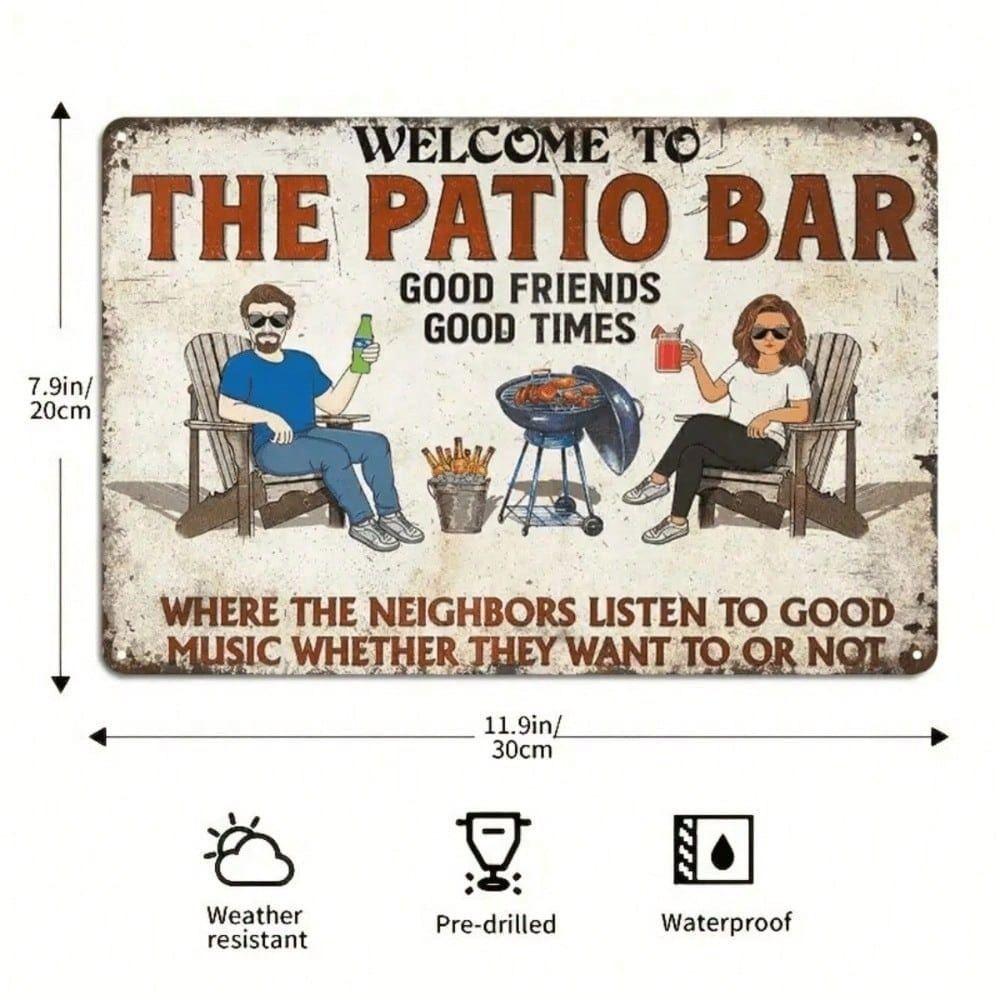 Vintage Friend Theme Metal Wall Sign Bar Home Decor Tin Poster