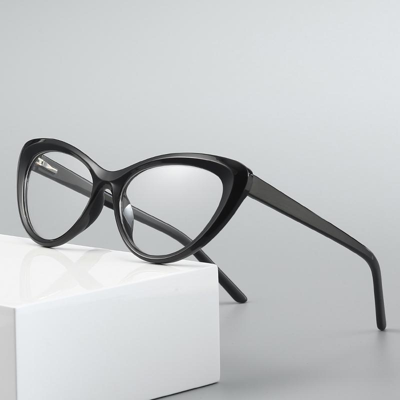 0 -0.5 -0.75 To -6.0 Spring Hinge Cat Eye Nearsighted Glasses For Women TR90 Anti Blue Rays Hyperopia Eyeglasses +0.5 To +4.0