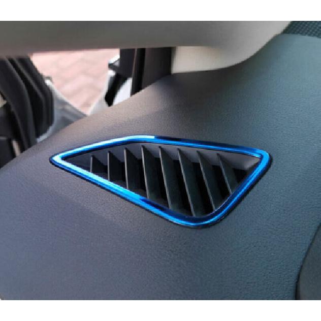 For Toyota Corolla - Console L&R AC Air Outlet Vent Blue Titanium Trim