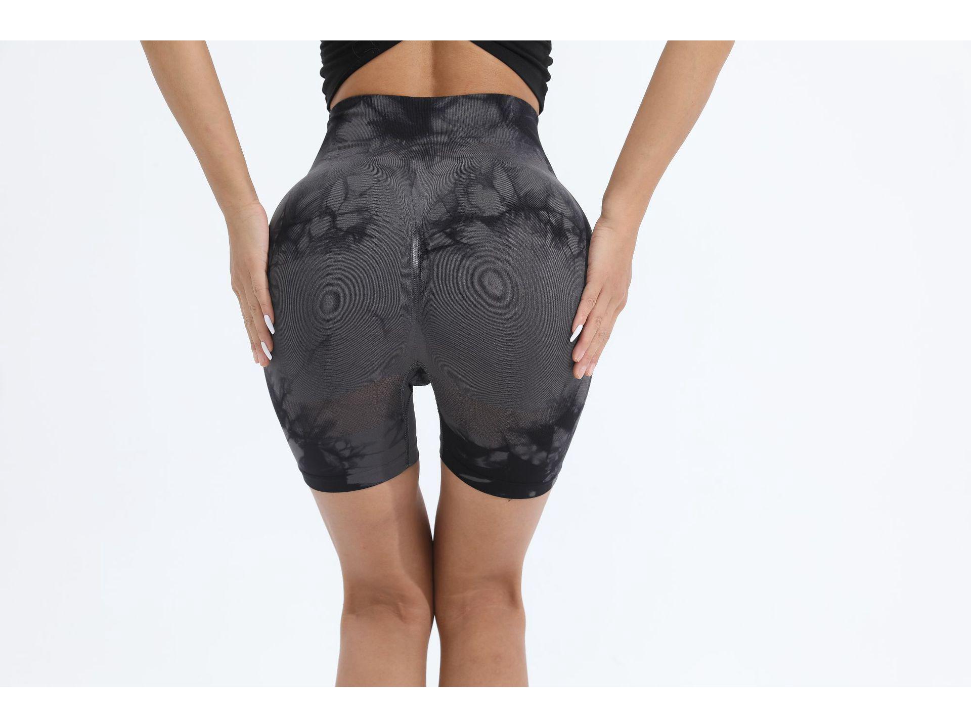 

Штани для йоги з високою талією та принтом тай-дай: Європейський та американський стиль, підтяжка стегон, фітнес-одяг для жінок великих розмірів Extra Large