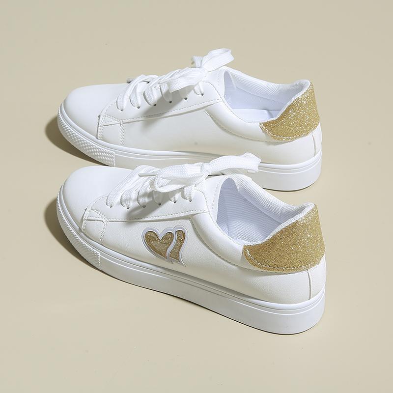 Fashion New Popular Female Brand Women's Vulcanize Shoes Hot Sale Women Sneakers Low Heel Lace Up Outdoor Walking Ladies Casual Shoes