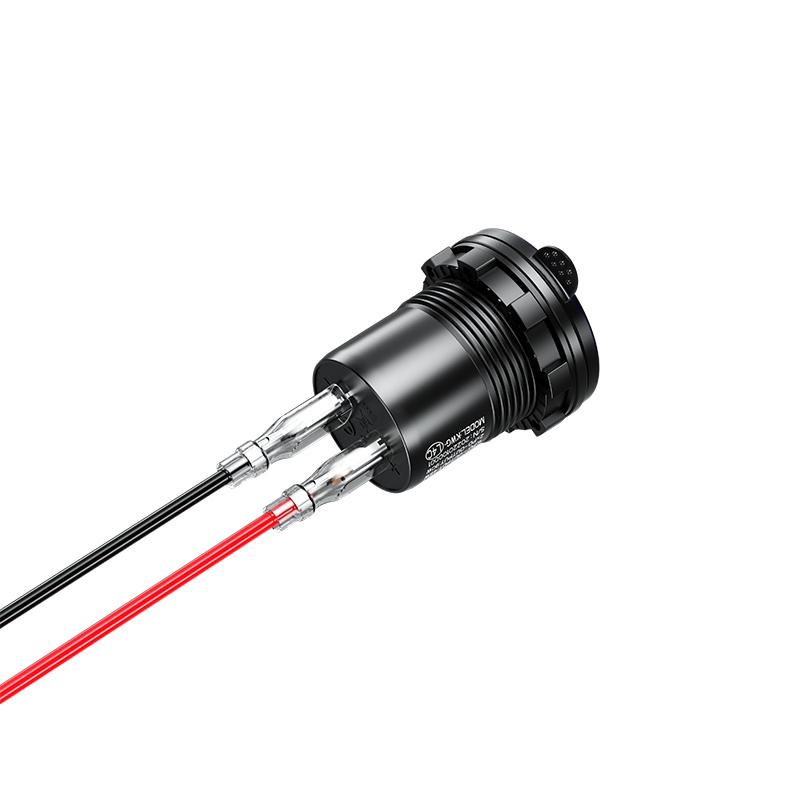 Metal Dual 90W USB C Type C PD Fast Car Charger 12V/24V with Voltage/Power Display for SUV Motorcycle Truck Boat Bus RV ATV