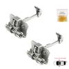 BDP756-1 2 Pieces Front Left AND Right Door Catch Hinge Brake Stop Check Strap Limiter for Renault Dacia Sandero Logan Duster MK2 804302559R