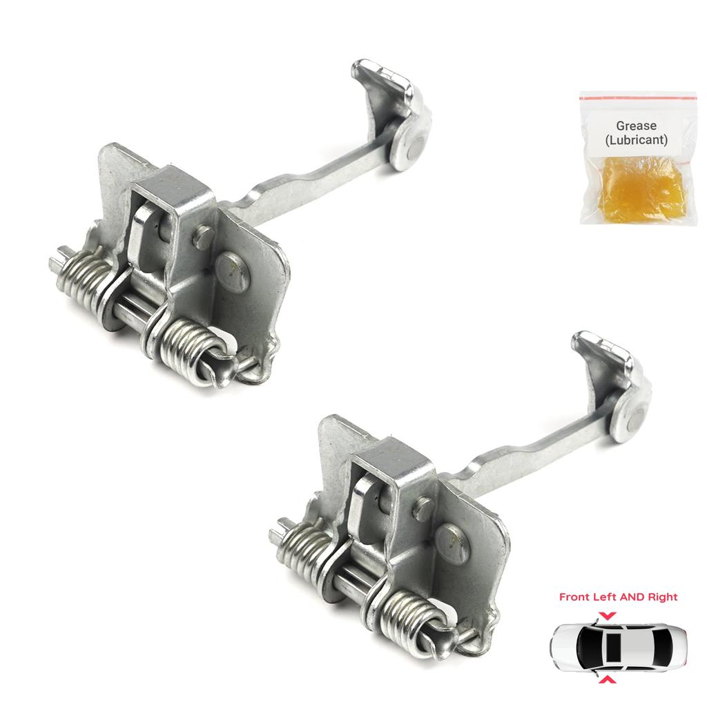 BDP756-1 2 Pieces Front Left AND Right Door Catch Hinge Brake Stop Check Strap Limiter for Renault Dacia Sandero Logan Duster MK2 804302559R