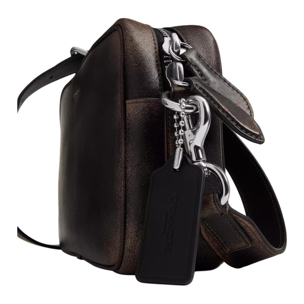 COACH Camera Leather Camera Bag Crossbody Bag Medium Unisex Black CEO41-Y4B