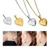 Pet Urn Pendant Engraving Paw Print Ash Holder Keepsake Necklace for
