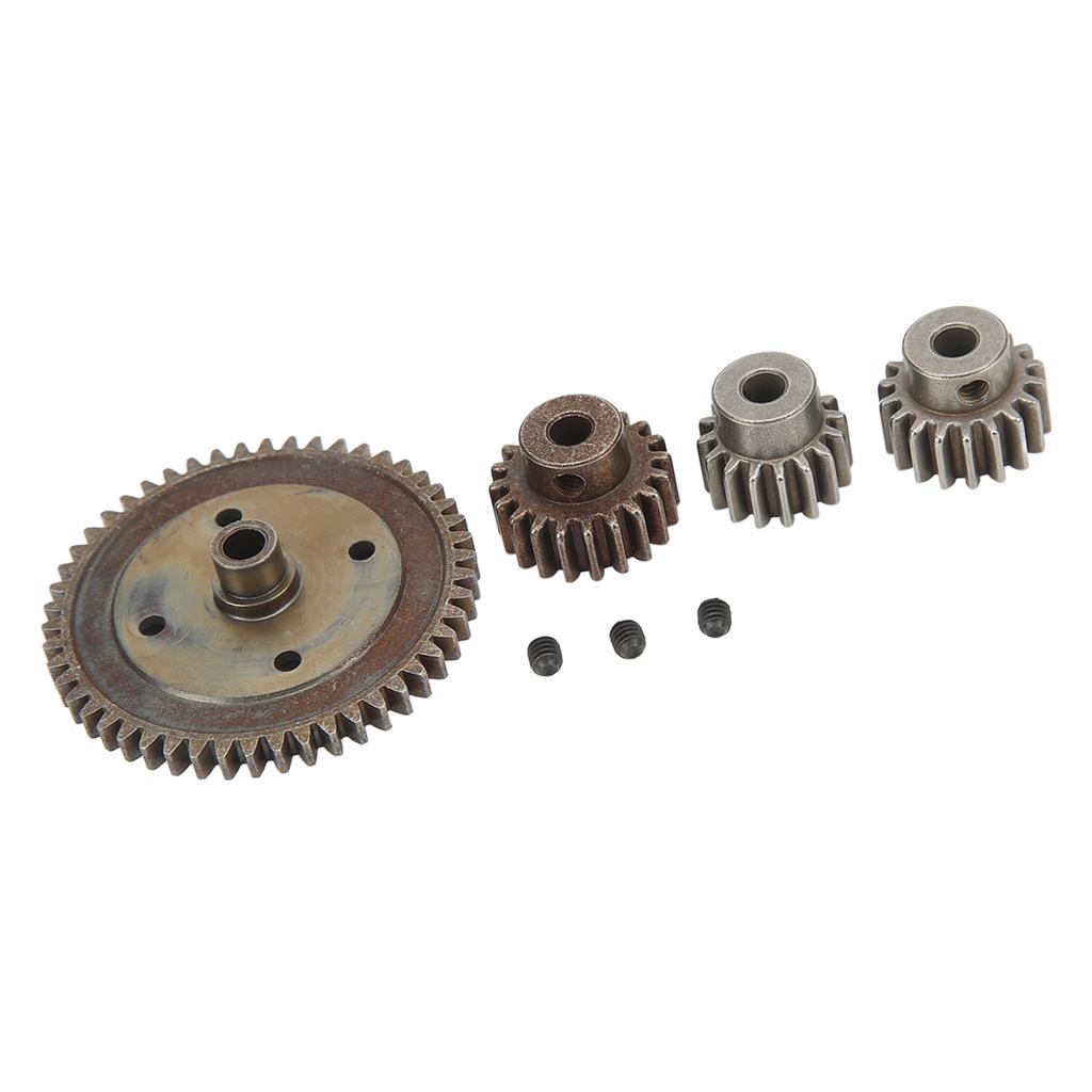 RC Car Gear Set 50T Metal Main Gear and 21T 19T 17T Pinion RC Replacement Gear Combo for Arrma Typhon 1 8 RC Cars