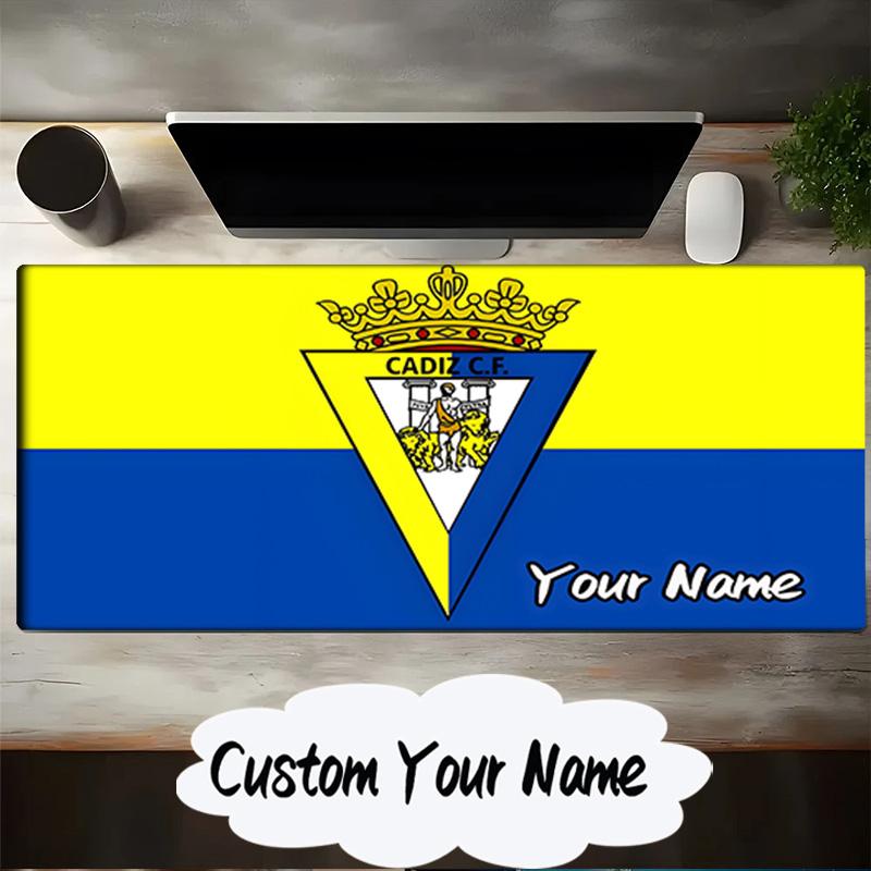 Custom Name Mouse pad Cadiz Cf Badge Design Mouse pad, Gaming Mouse Pad, keyboard pad, Desk Decor for computer notebook Fan Birthday Gift