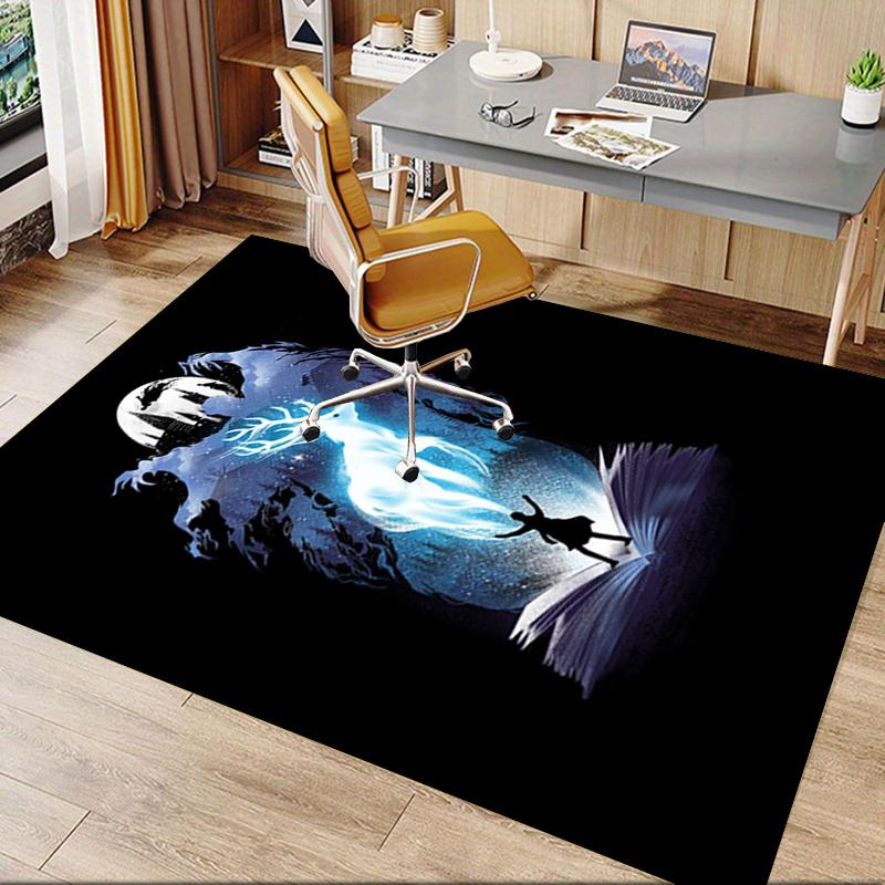 Enchanted Journey: Open Book with Magical Deer Silhouette Office Mat Home Decor Office Desk Chair Rugs Chair Carpet for office Chair Mat Gif 60cm by 90cm