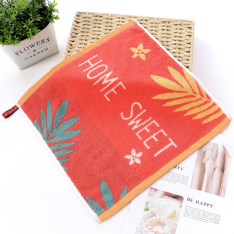 Cartoon Puppy Bear Quick-Drying Jacquard Hand Towel, 100% Cotton, 25x25 cm.