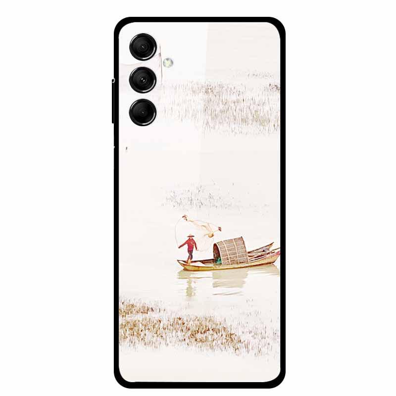 Kreative Landschaft Tierkunst Gehärtetes Glas Hülle für Samsung M14 5G