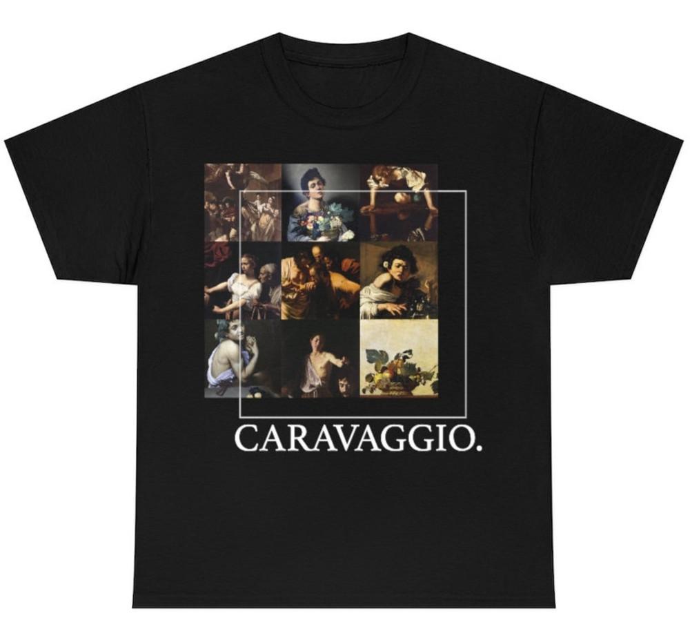 

Caravaggio Shirt Aesthetic Unisex Art Vintage Calling of Matthew Tee L