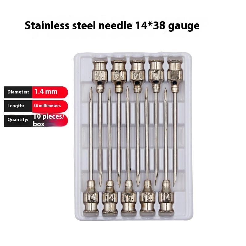 1 Set 20-50 ml Veteriner Alet Şırınga Aşı Enjeksiyonu Ayarlanabilir Doz 304 Paslanmaz Çelik İğne Ucu Dağıtıcı Hayvancılık Kümes Hayvanları