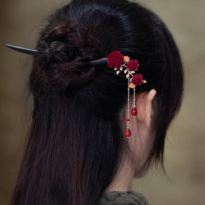 Ancient Style Flower Hair Forks Retro Hair Bun Hairpin Chopstick Vintage Hairpin  Hanfu Party
