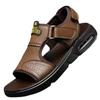 Fashion2024 Summer New Men's Leather Casual Sandals Sports Driving Outside Beach Shoes for Men Fashion Zapatos Hombre Male Sandals