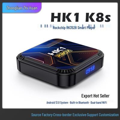 Android 13 HK1 K8S RK3528 Smart TV Box kétsávos WiFi-vel