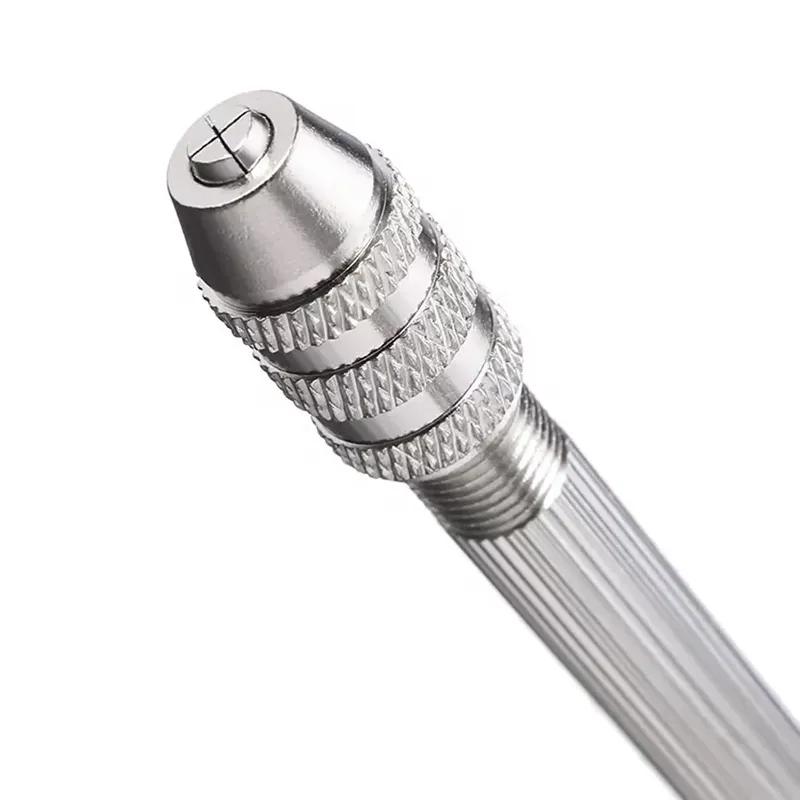 0.8-3.0mm Mini Hand Drill Woodworking Tools Drilling Rotary Tool Manual Twist Drill Bit Watchmaker Pin Vice Watch Repair Tools