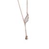 Collier porte-bonheur à quatre feuilles pour femme en été, pendentif coréen simple pour chaîne de clavicule de niche tout-match
