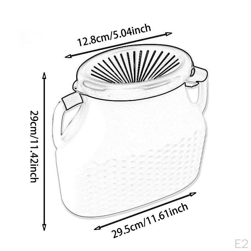 Fischkorb Ködereimer Tragbare Ergonomische Griffe Organizer Aufbewahrung Angelhalter für
