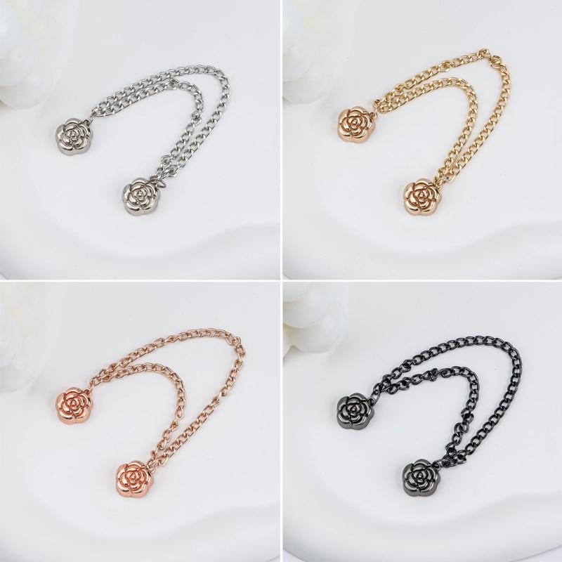 5Pieces Magnetic Pants Cuffs Fasteners, Pants Hems Fasteners Clip Strong Magnets Clip for Pants Trousers to Make Shorter