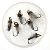 6PCS #14 Brass Bead Head Nymph Fly Fishing Caddis Metallic Green Bead Head
