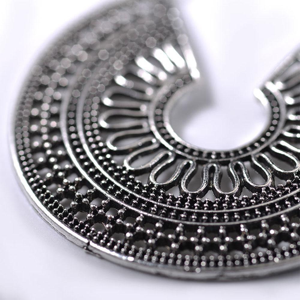 SUMENG 2024 New Vintage Ethnic Hollow Flower Gypsy Dangle Trible Drop Earring for Women Indian Fashion Jewelry Gifts