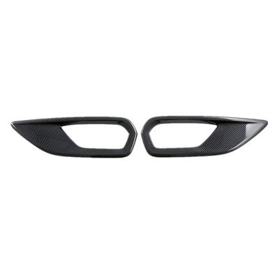 Rear Tail Fog Light Lamp Cover Trim For Isuzu MU-X Mux   Exterior Accessories Carbon Fiber
