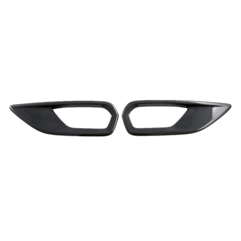 Rear Tail Fog Light Lamp Cover Trim For Isuzu MU-X Mux Exterior Accessories Carbon Fiber Carbon Fiber