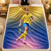 Flannel BlanketCristiano Ronaldo Warm Soft Throw Blanket for Indoor Sofa Bed Living Room Use
