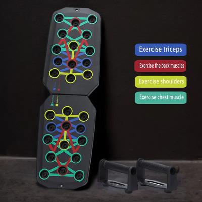 Sada push-up board přenosná multifunkční push-up tyč skládací fitness vybavení pro trénink hrudníku břicho paží/záda