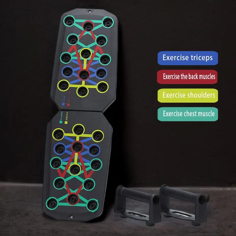 Push-up Board Set Tragbare Multifunktionale Push-up Stange Faltbares Fitnessgerät Für Brust Bauch Arme/Rücken Training