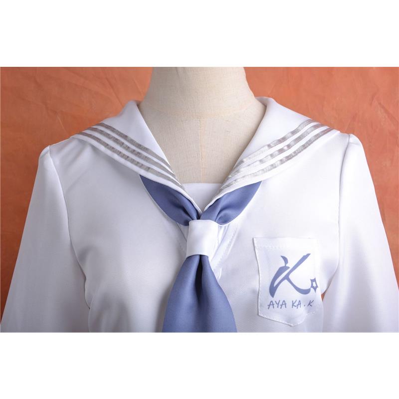 Genshin Impact Cos Costume Joy Tea Linkage Kamisato Ayaka JK Costume Shenli Lingren Cosplay Full Set Of Animation Cos