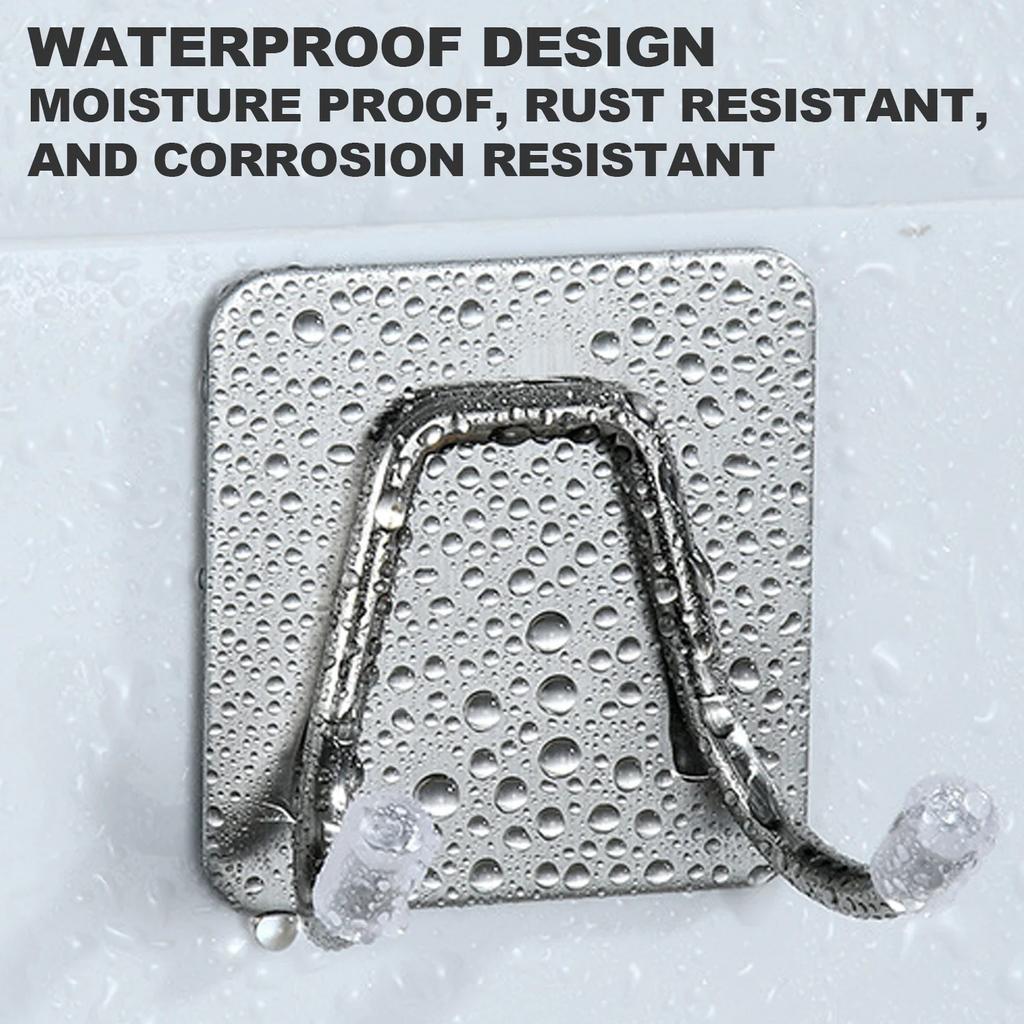 304 stainless steel hook, self-adhesive, hole free hook