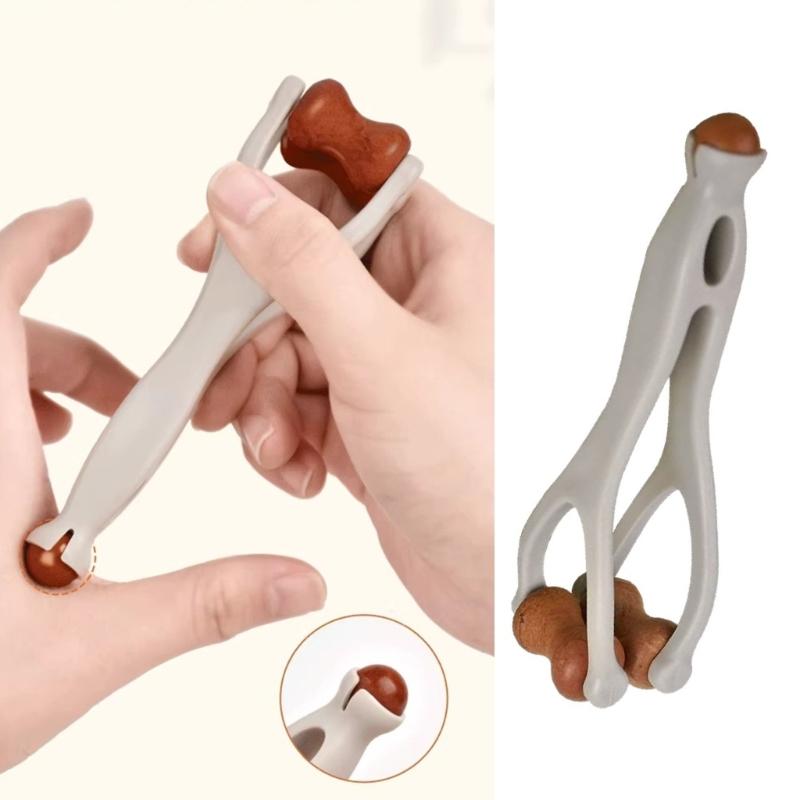 Natural Wood Hand Massage Tool for Carpal Tunnel Relief Acupressures Finger Roller Multipurpose Hand Massage Device