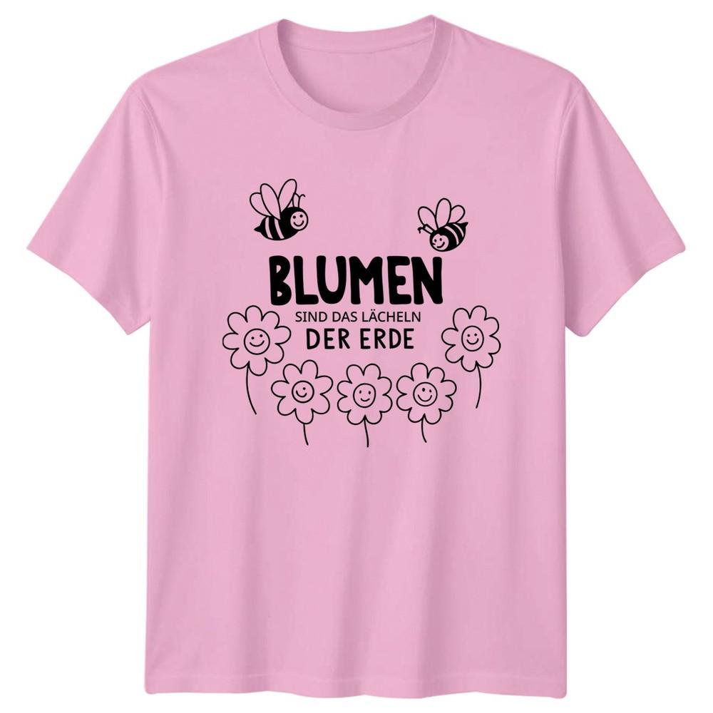 BluUnisex Sind Das Lcheln Der Unisexs TShirt Floral Gardening Mothers Day Gift