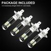 4 szt. Samochodowa lampa przeciwmgielna Led H1 50w 10led 50w 6500k super jasny reflektor 100w H1 zestaw żarówek do reflektorów