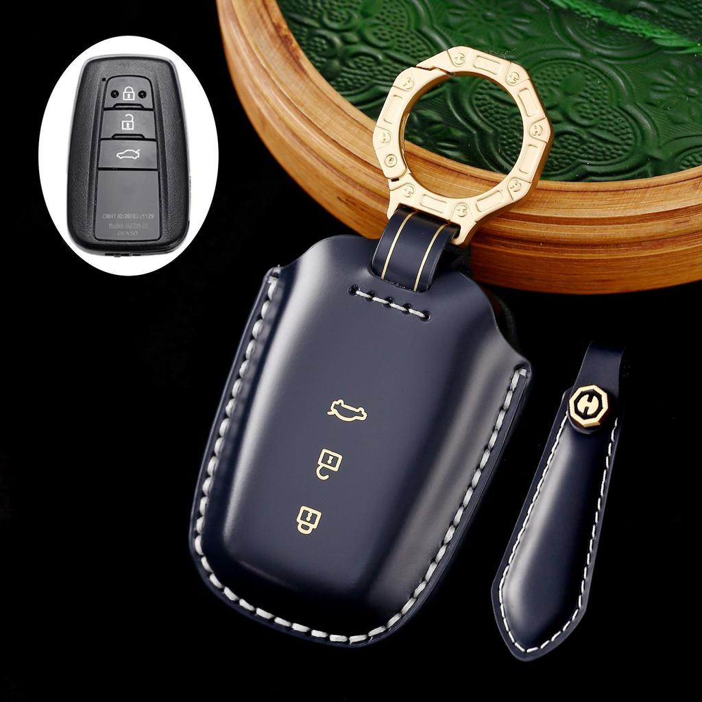2024 Genuine Leather Key Cover for Toyota Highlander & Asia Dragon with Premium Gift Box