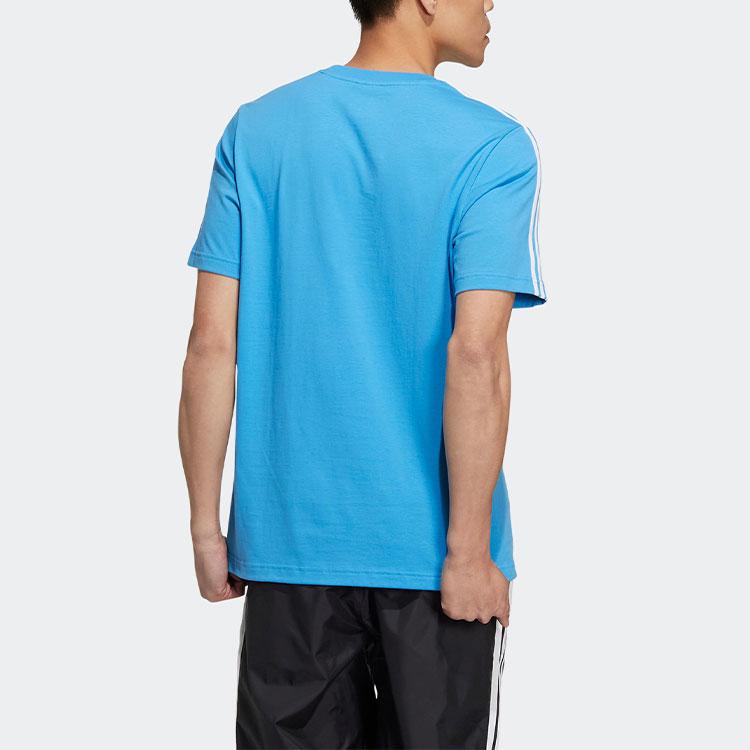 Adidas Neo T Shirts Unisex Blue Crew Neck Moderate Straight Fit HN8789